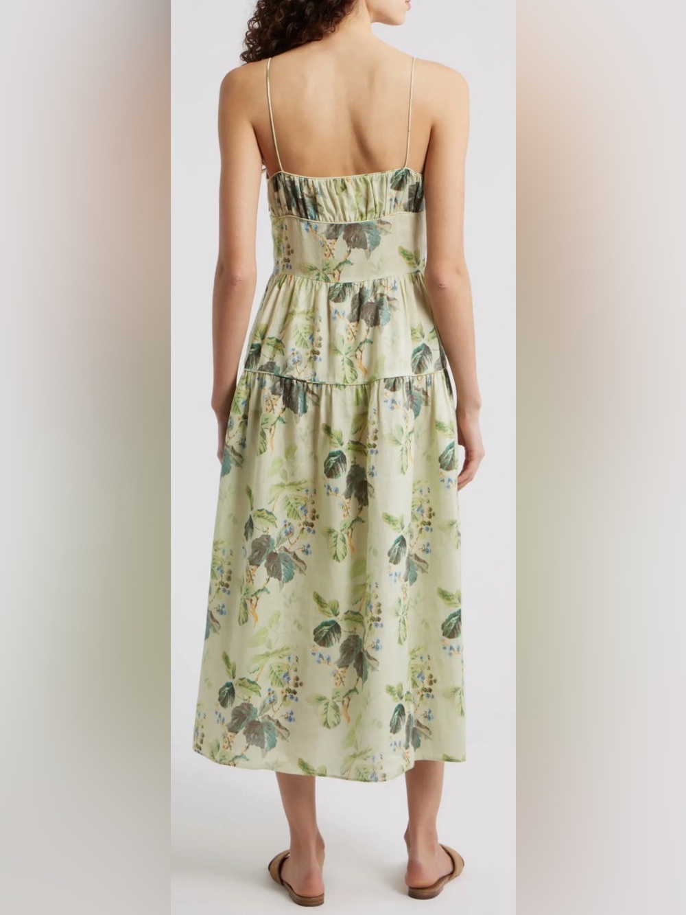 NEW DÔEN Benoit Floraison De Mures Floral Print Sleeveless Maxi Dress Sz XXS - Picture 2 of 10
